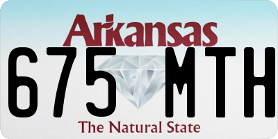 AR license plate 675MTH