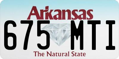 AR license plate 675MTI