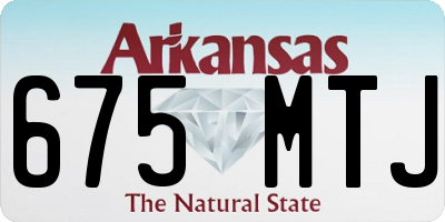 AR license plate 675MTJ