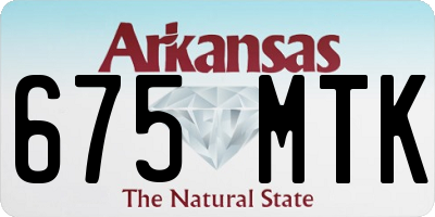 AR license plate 675MTK