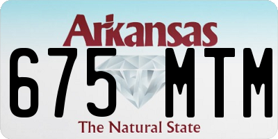 AR license plate 675MTM