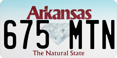AR license plate 675MTN