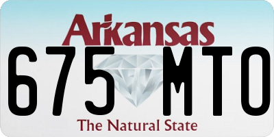 AR license plate 675MTO