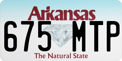 AR license plate 675MTP