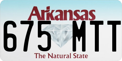 AR license plate 675MTT