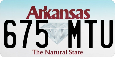 AR license plate 675MTU