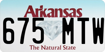 AR license plate 675MTW