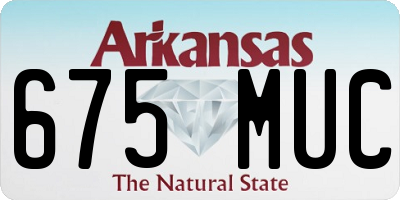 AR license plate 675MUC