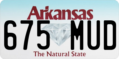 AR license plate 675MUD