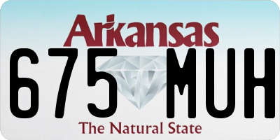 AR license plate 675MUH