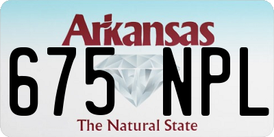 AR license plate 675NPL
