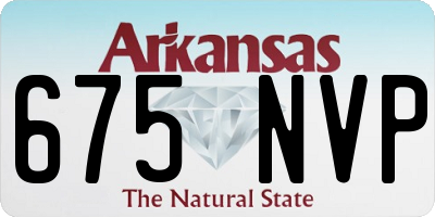 AR license plate 675NVP