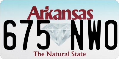 AR license plate 675NWO