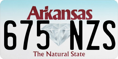 AR license plate 675NZS