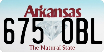 AR license plate 675OBL