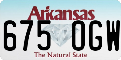 AR license plate 675OGW