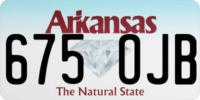 AR license plate 675OJB