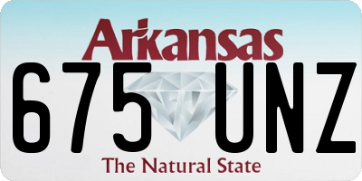 AR license plate 675UNZ