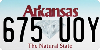 AR license plate 675UOY