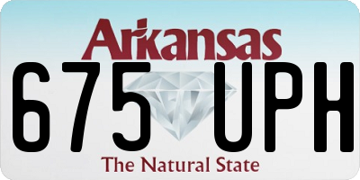 AR license plate 675UPH