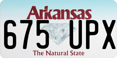 AR license plate 675UPX
