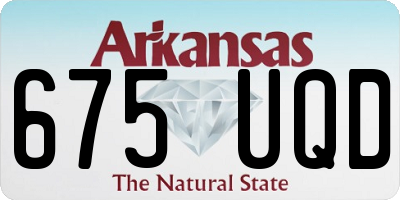 AR license plate 675UQD