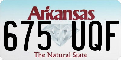 AR license plate 675UQF