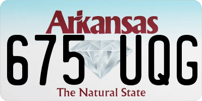 AR license plate 675UQG