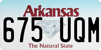 AR license plate 675UQM