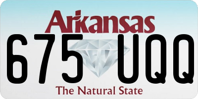 AR license plate 675UQQ