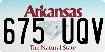 AR license plate 675UQV