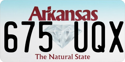 AR license plate 675UQX