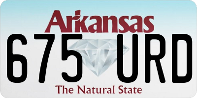 AR license plate 675URD