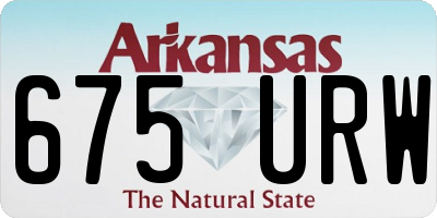 AR license plate 675URW