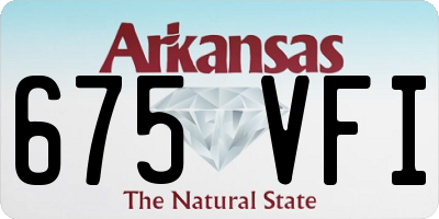 AR license plate 675VFI