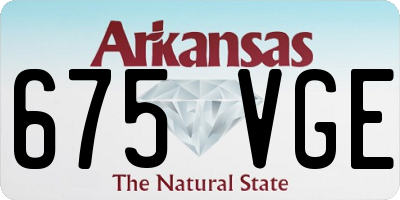 AR license plate 675VGE