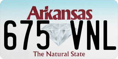 AR license plate 675VNL