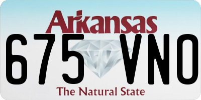 AR license plate 675VNO