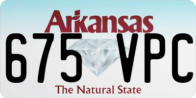 AR license plate 675VPC