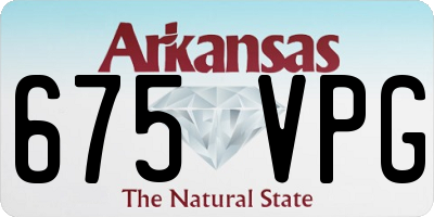 AR license plate 675VPG