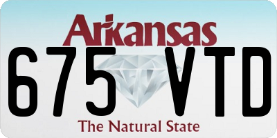 AR license plate 675VTD