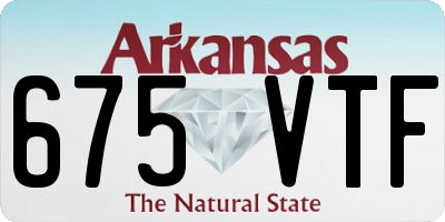 AR license plate 675VTF