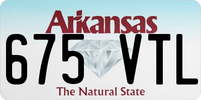 AR license plate 675VTL