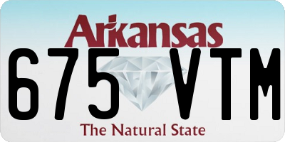 AR license plate 675VTM