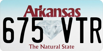 AR license plate 675VTR