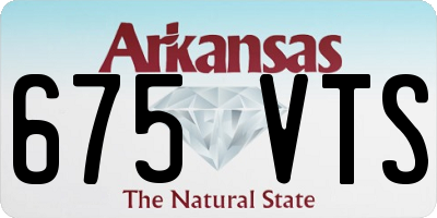 AR license plate 675VTS