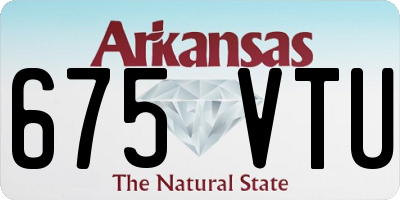 AR license plate 675VTU