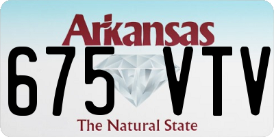 AR license plate 675VTV
