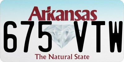 AR license plate 675VTW