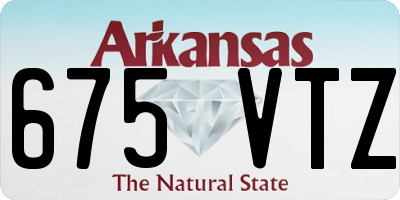 AR license plate 675VTZ